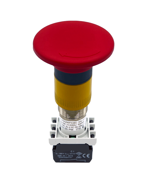 Explosionproof Emergency Pushbutton rotary release for hazardous area Series EFR